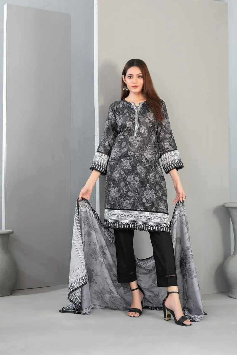 Libas Lawn Unstitched Black 5