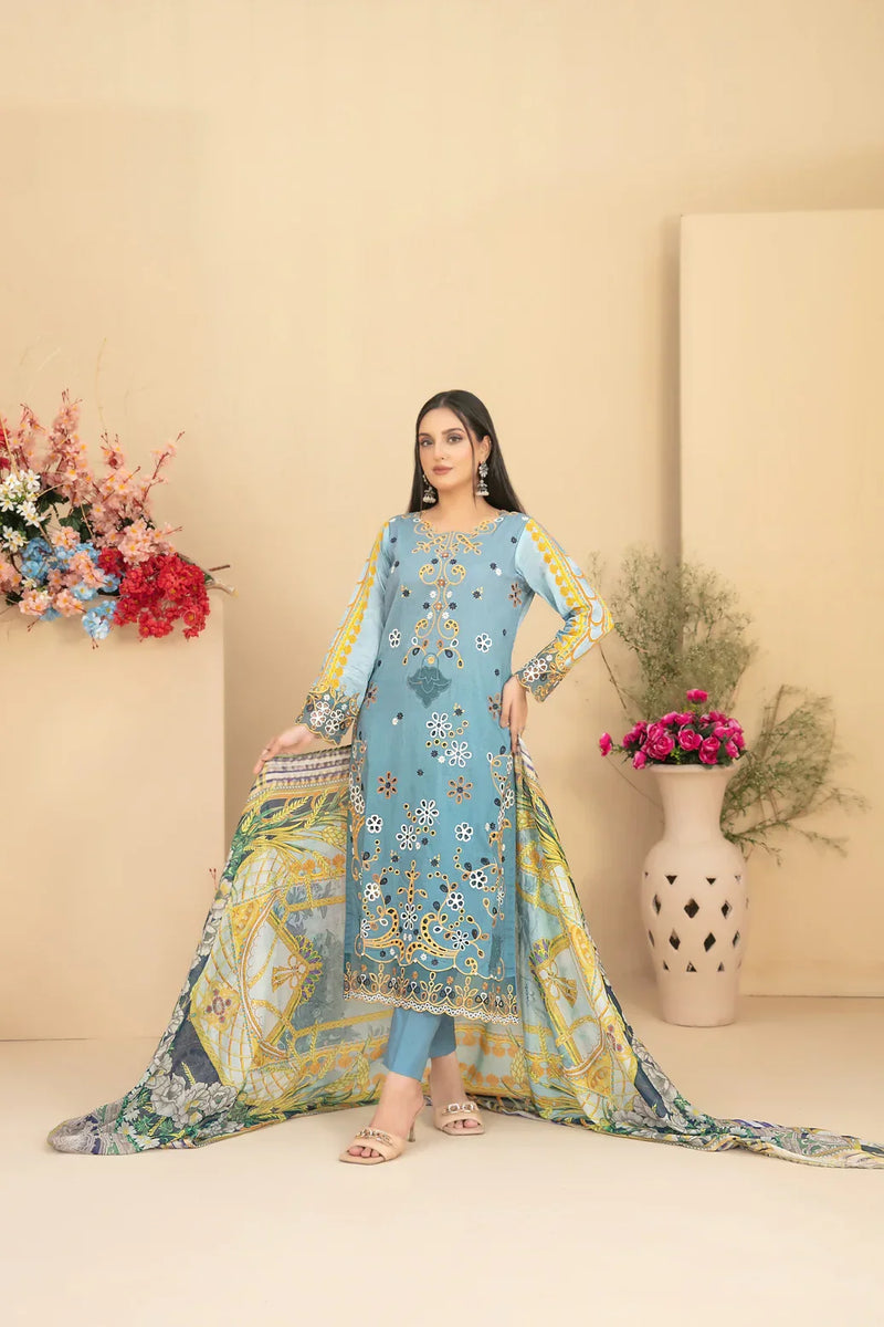 U-Unstitched Lawn 102