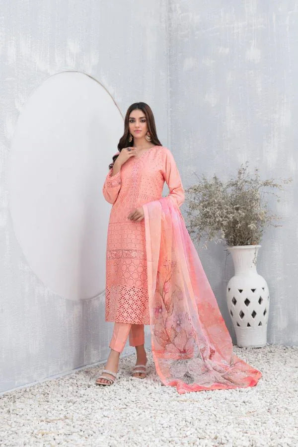 Z-224 Embroidered Lawn Ready Made