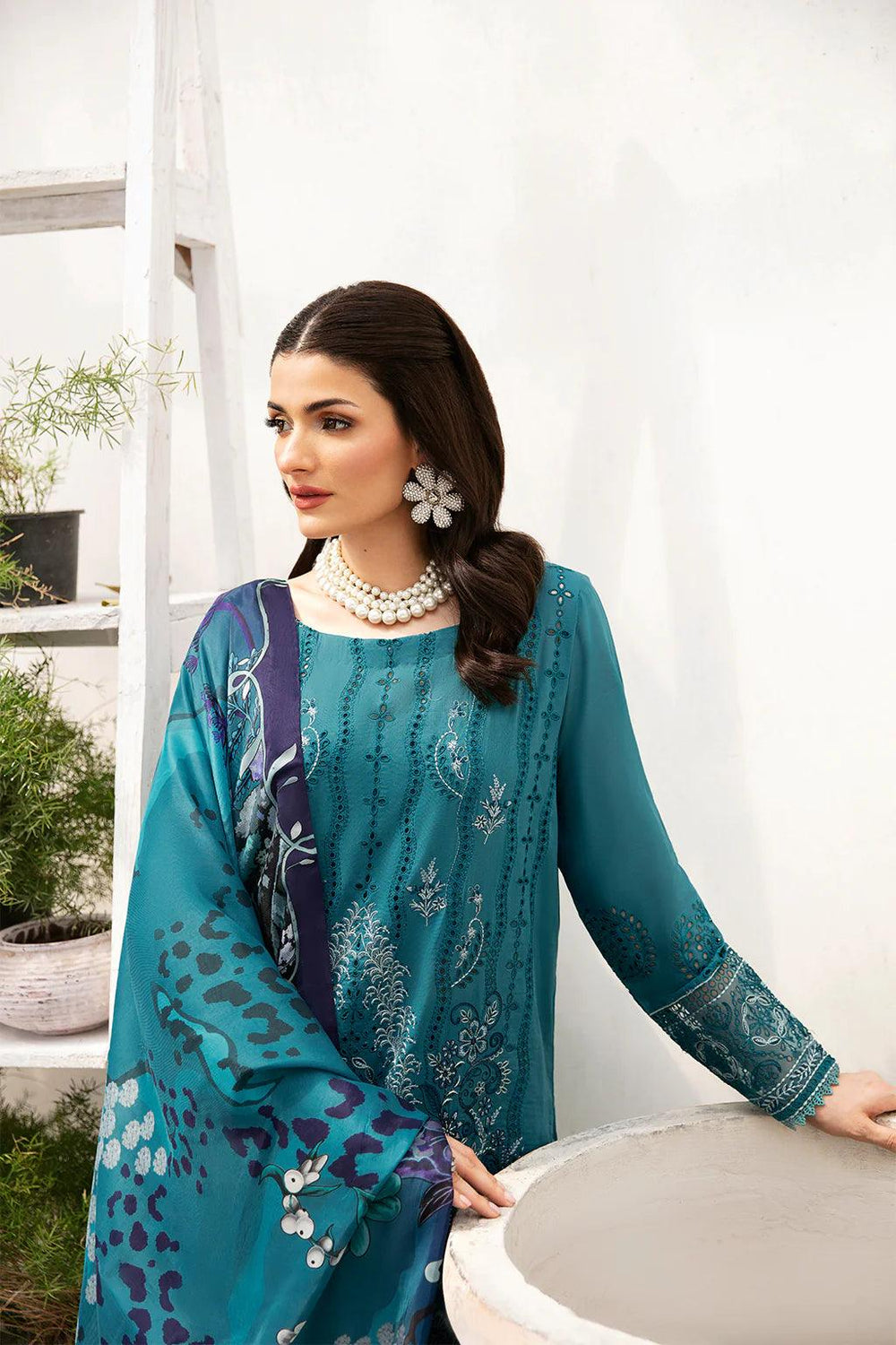 Libas Embroidered Lawn Ready Made 2 - Al Libas Al Asri