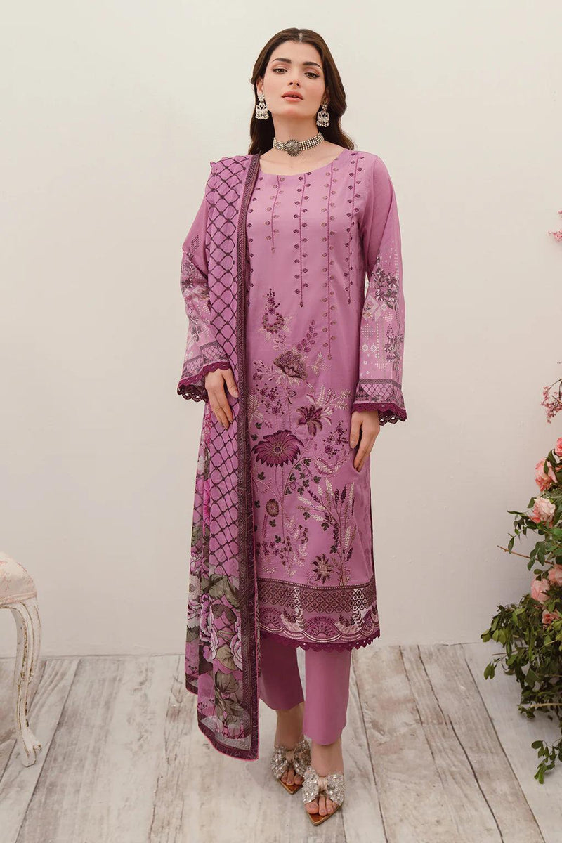 Libas 3 Embroidered Luxury Lawn Ready Made Suit - Al Libas Al Asri