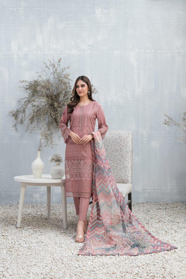 Z-228 Embroidered Lawn Ready Made
