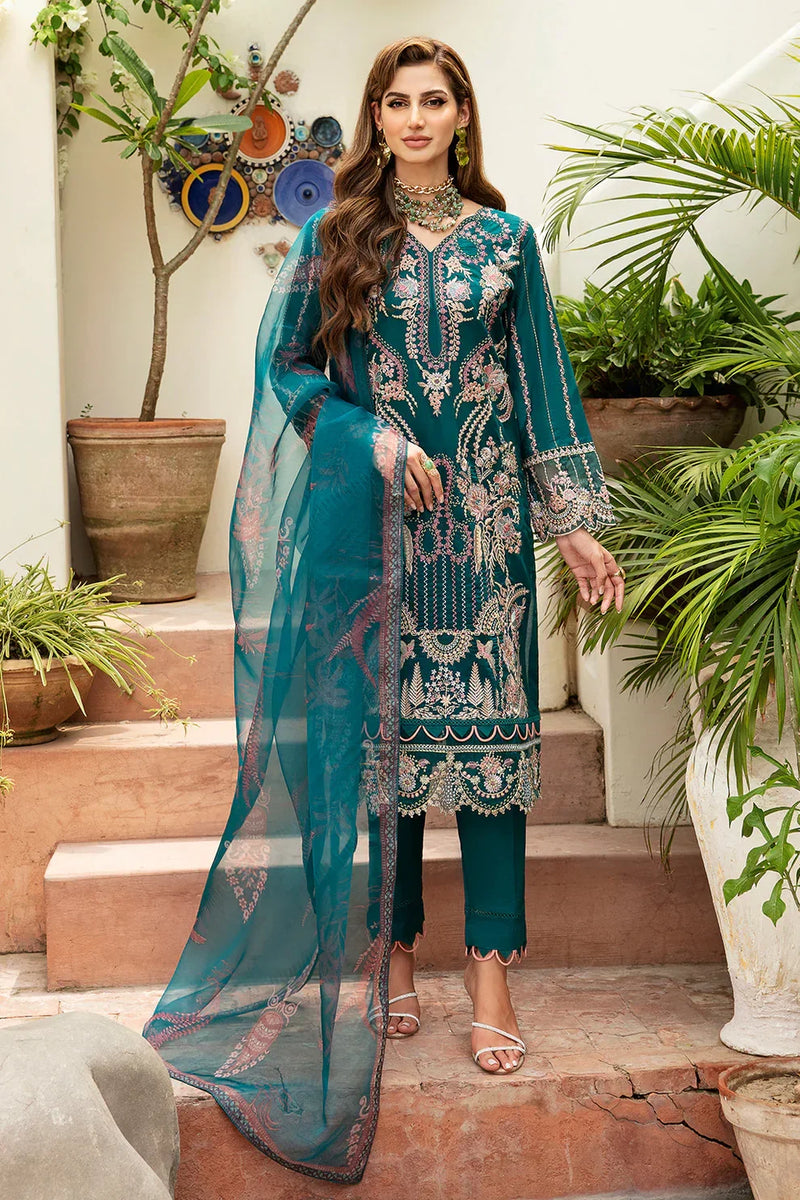 Libas Y-808 Embroidered lawn Ready Made Suit