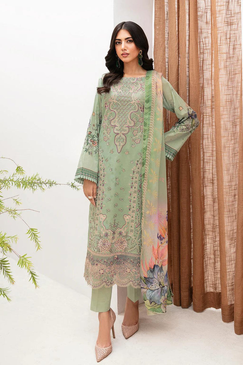 Libas Embroidered Printed Lawn Ready Made 1 - Al Libas Al Asri