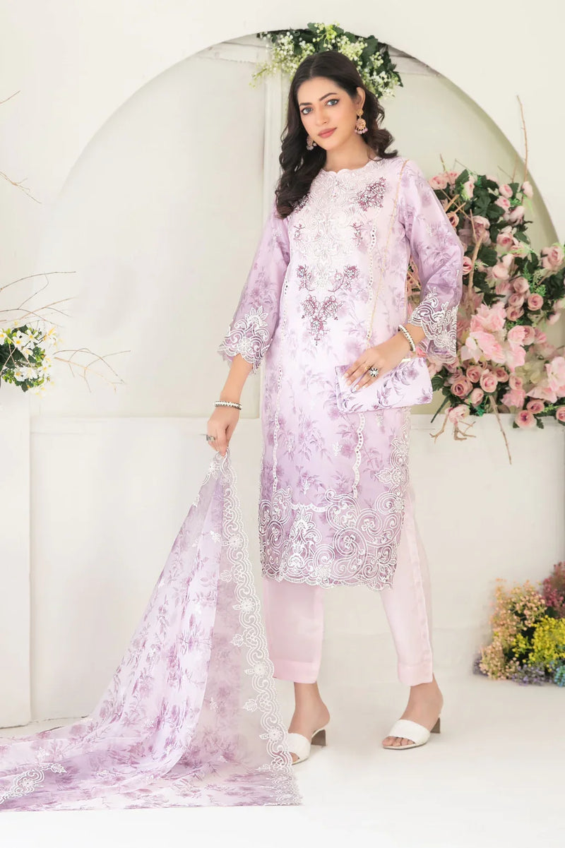 New Arrival Libas Organza Ready Made with Bag 114