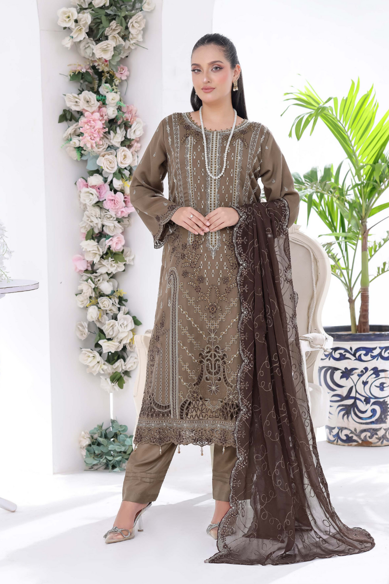 L-Unstitched Chiffon 523