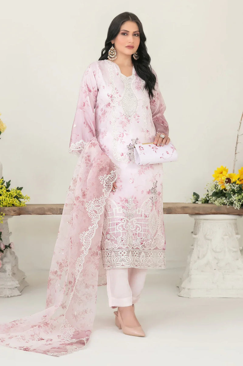 New Arrival Libas Organza Ready Made with Bag 108