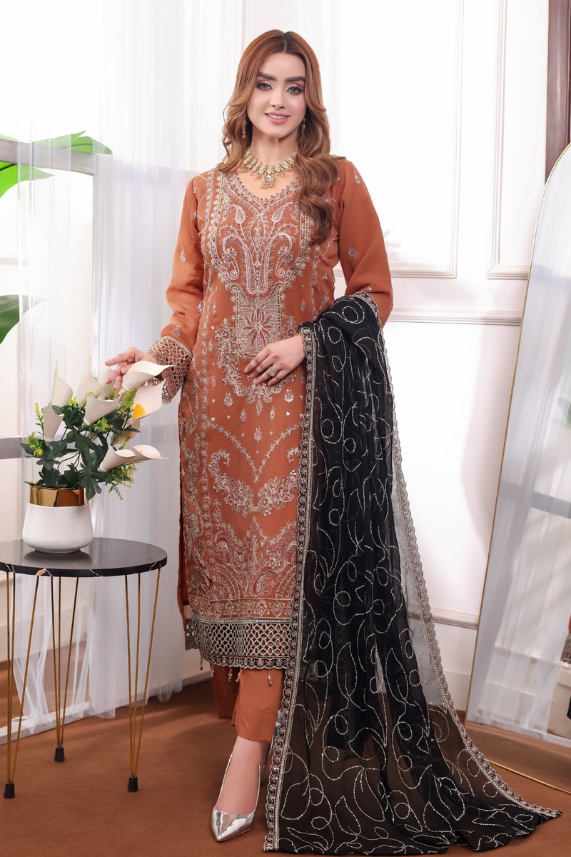 L-Unstitched Chiffon 534