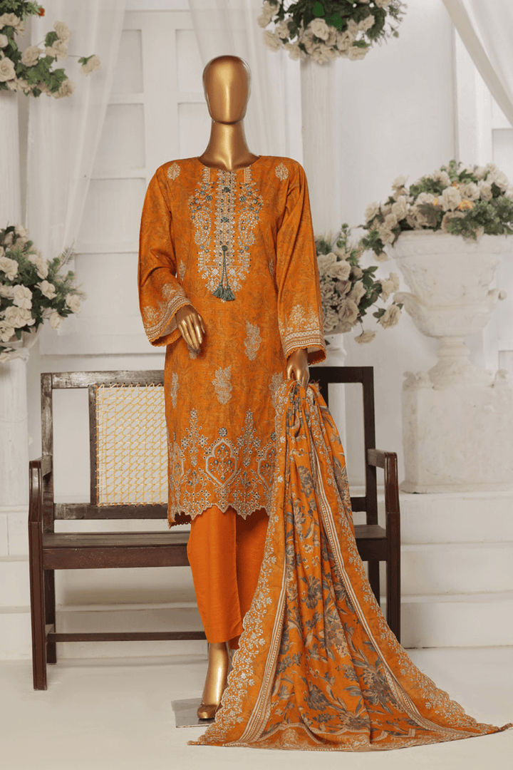 Libas Khaddar Embroidered Ready Made 407 - Al Libas Al Asri