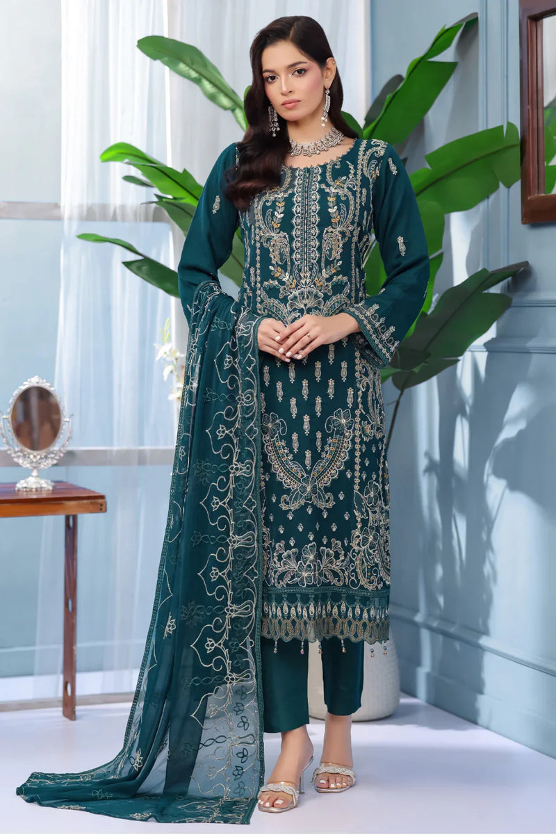 U-Unstitched Chiffon 123