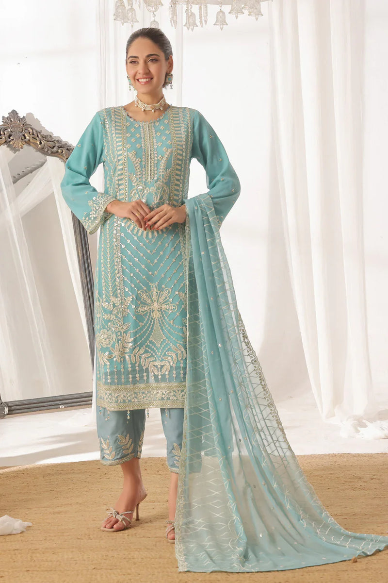 Libas Chiffon Unstitched 1102