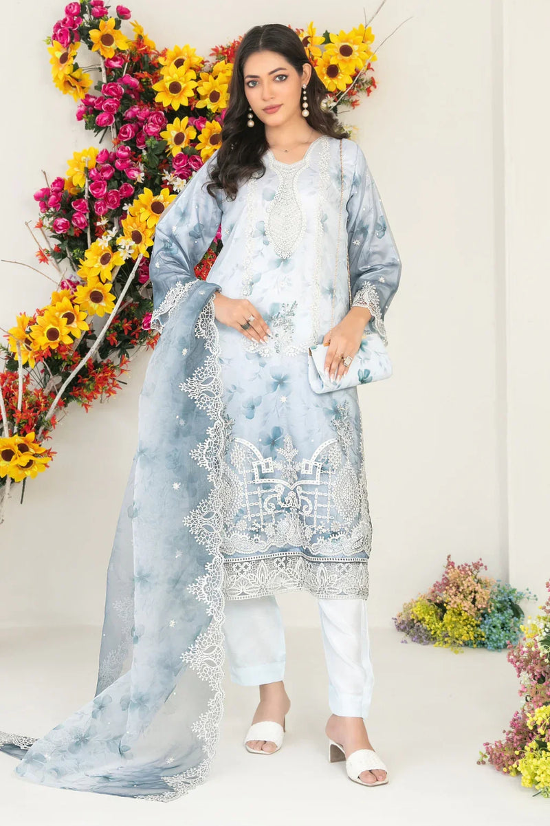 New Arrival Libas Organza Ready Made with Bag 111