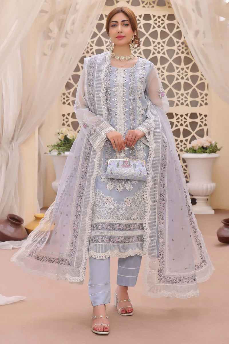 New Arrival Libas Organza Ready Made with Bag 119