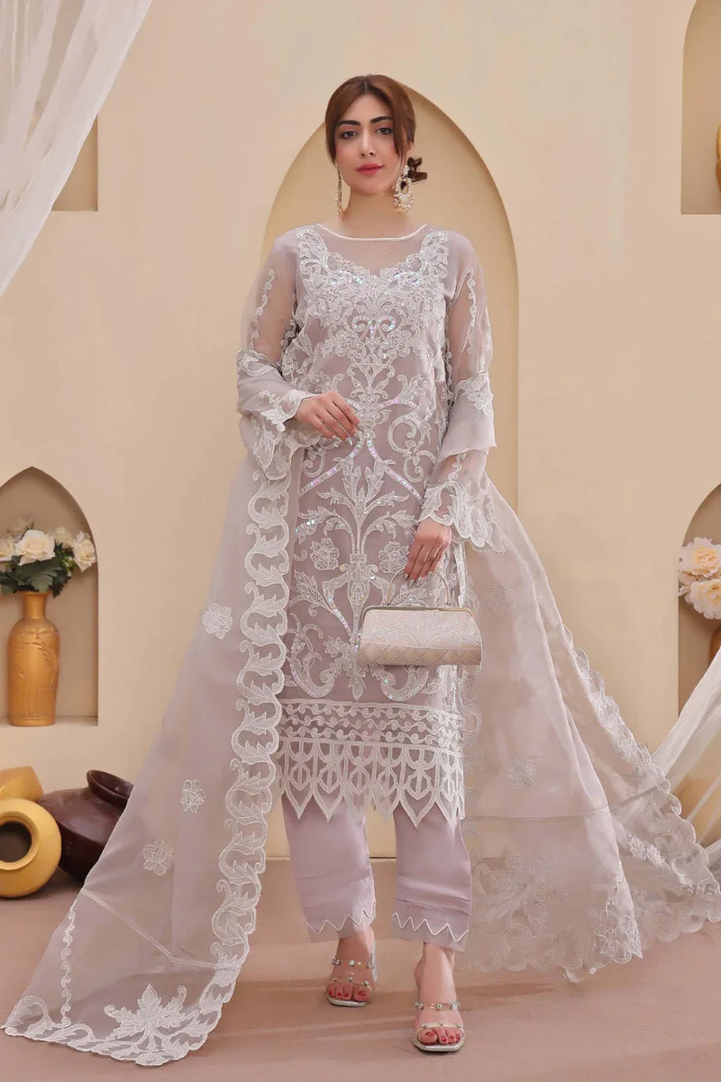 New Arrival Libas Organza Ready Made with Bag 115