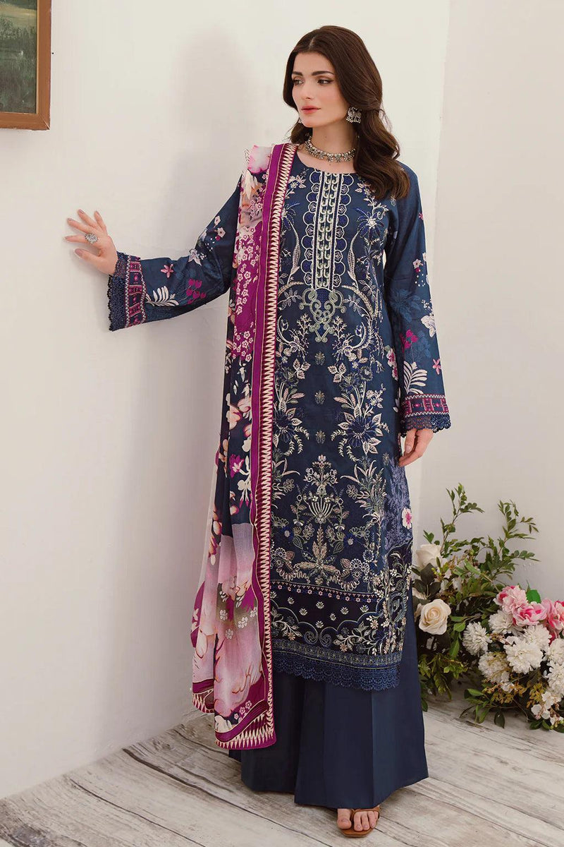Libas 1 Embroidered Luxury Lawn Ready Made Suit - Al Libas Al Asri