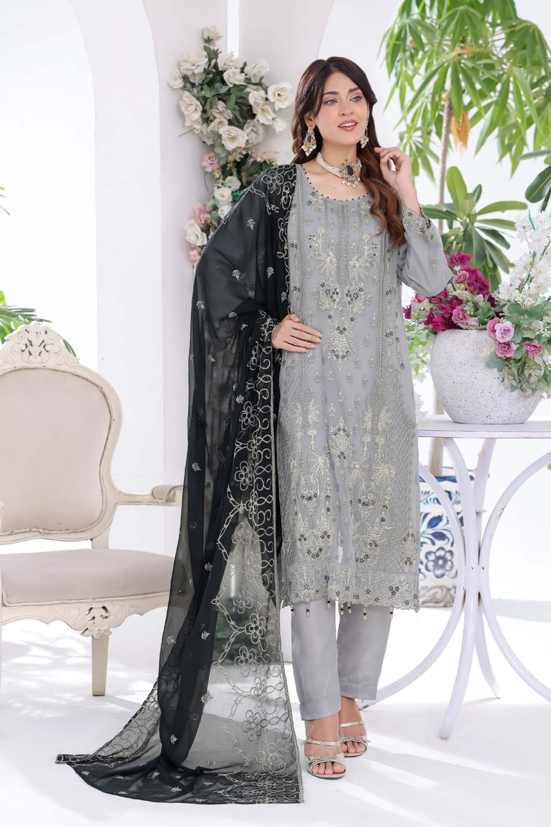 L-Unstitched Chiffon 525