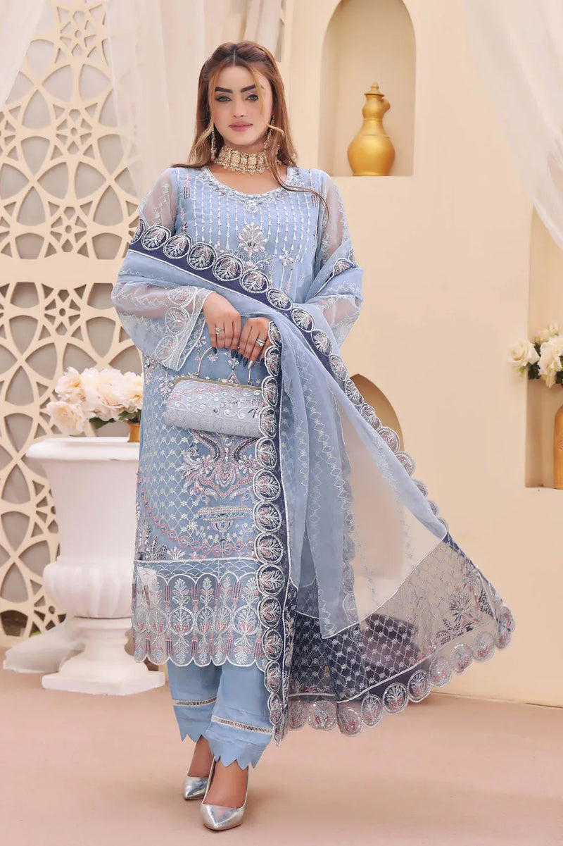 New Arrival Libas Organza Ready Made with Bag 117