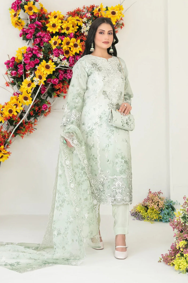 New Arrival Libas Organza Ready Made with Bag 113