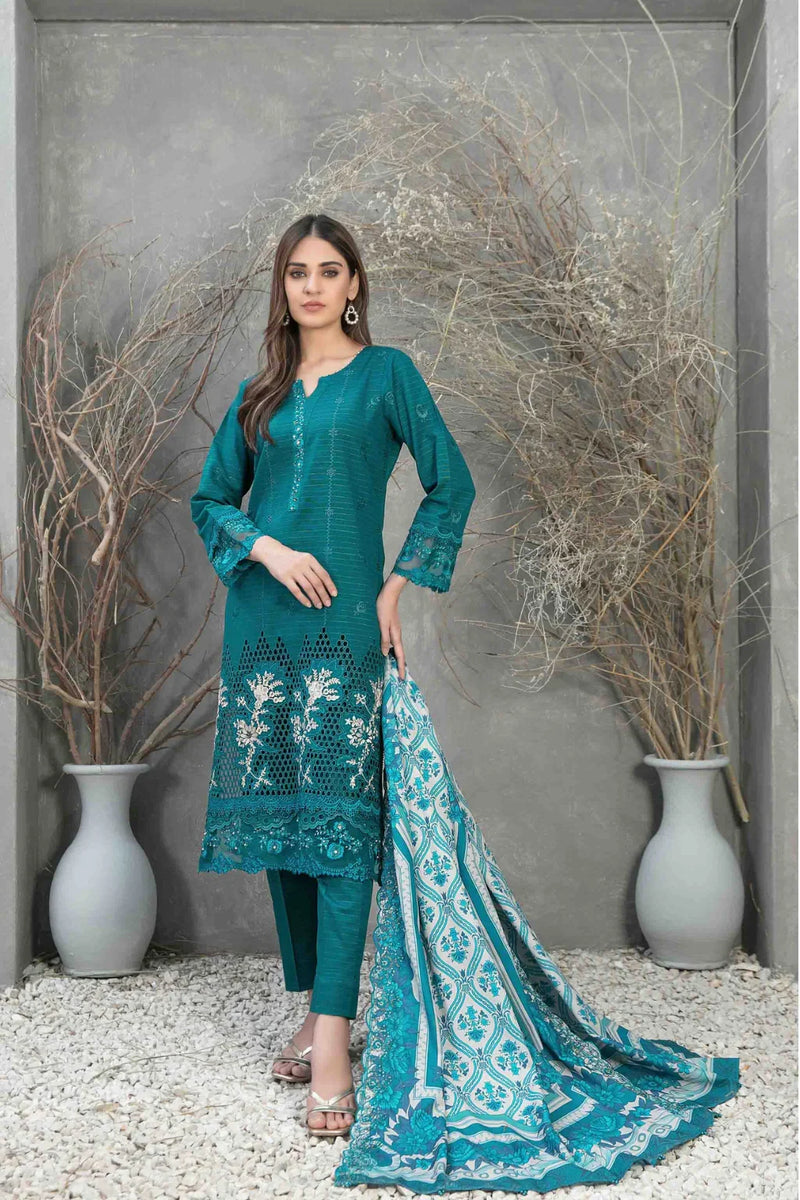 Z-268 Embroidered Organza Ready Made