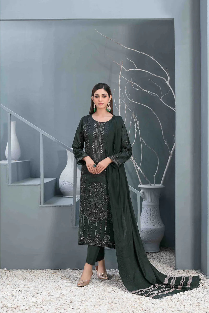 Z-266 Embroidered Organza Ready Made