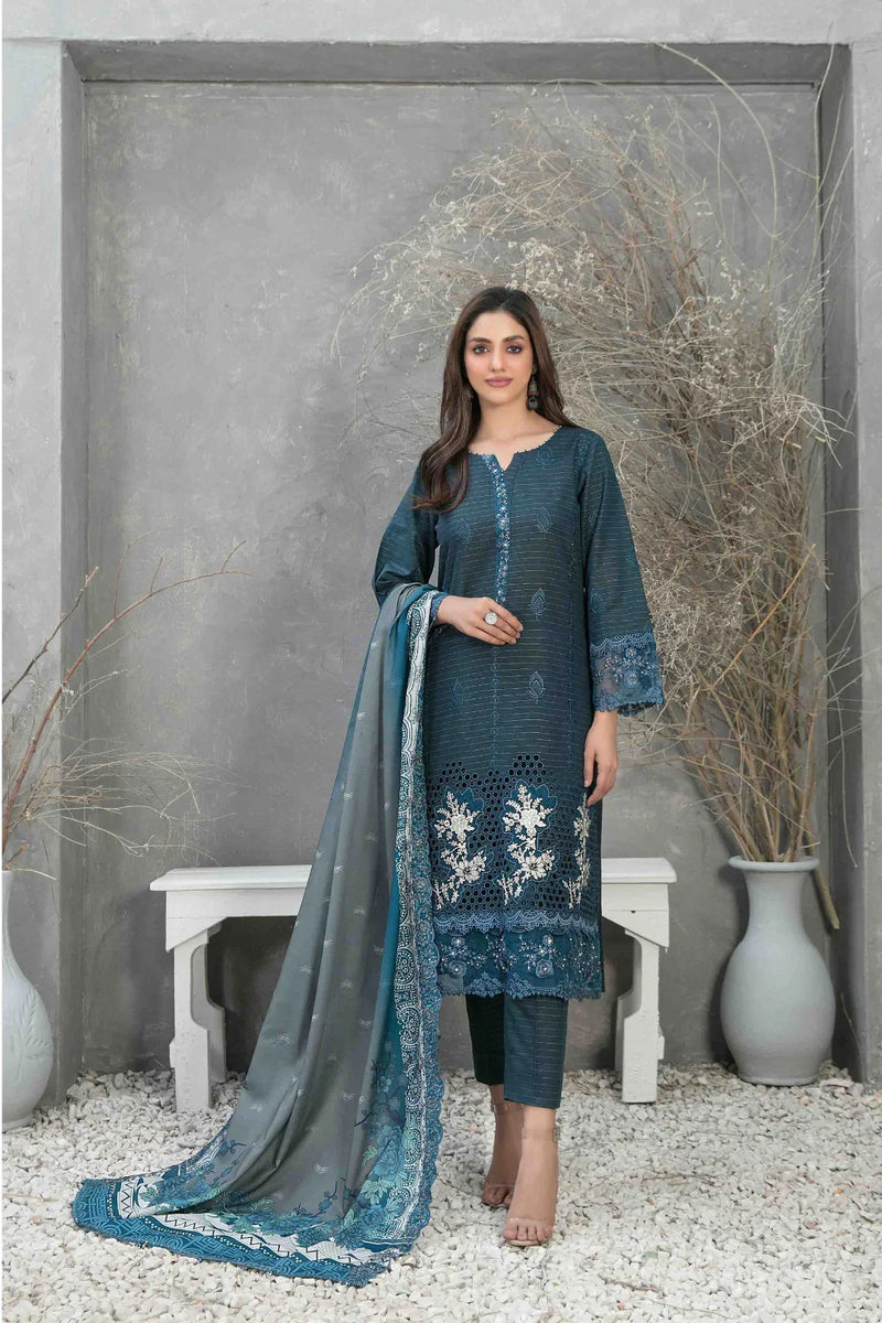 Z-272 Embroidered Organza Ready Made