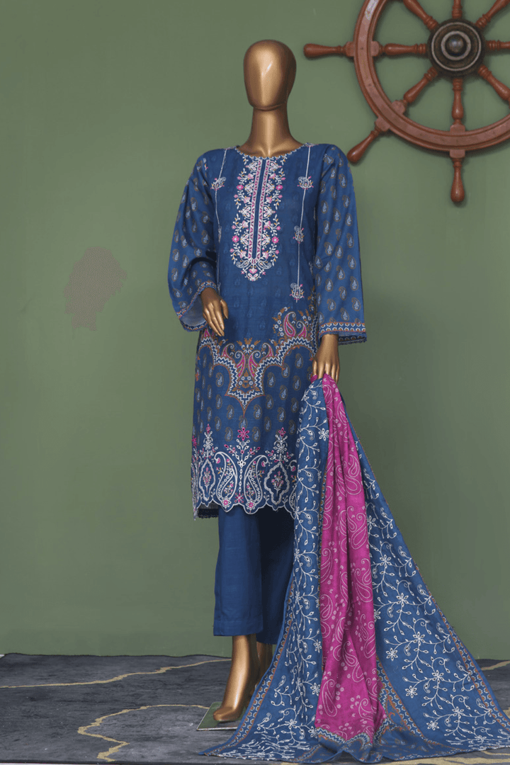 Libas Khaddar Embroidered Ready Made 409 - Al Libas Al Asri