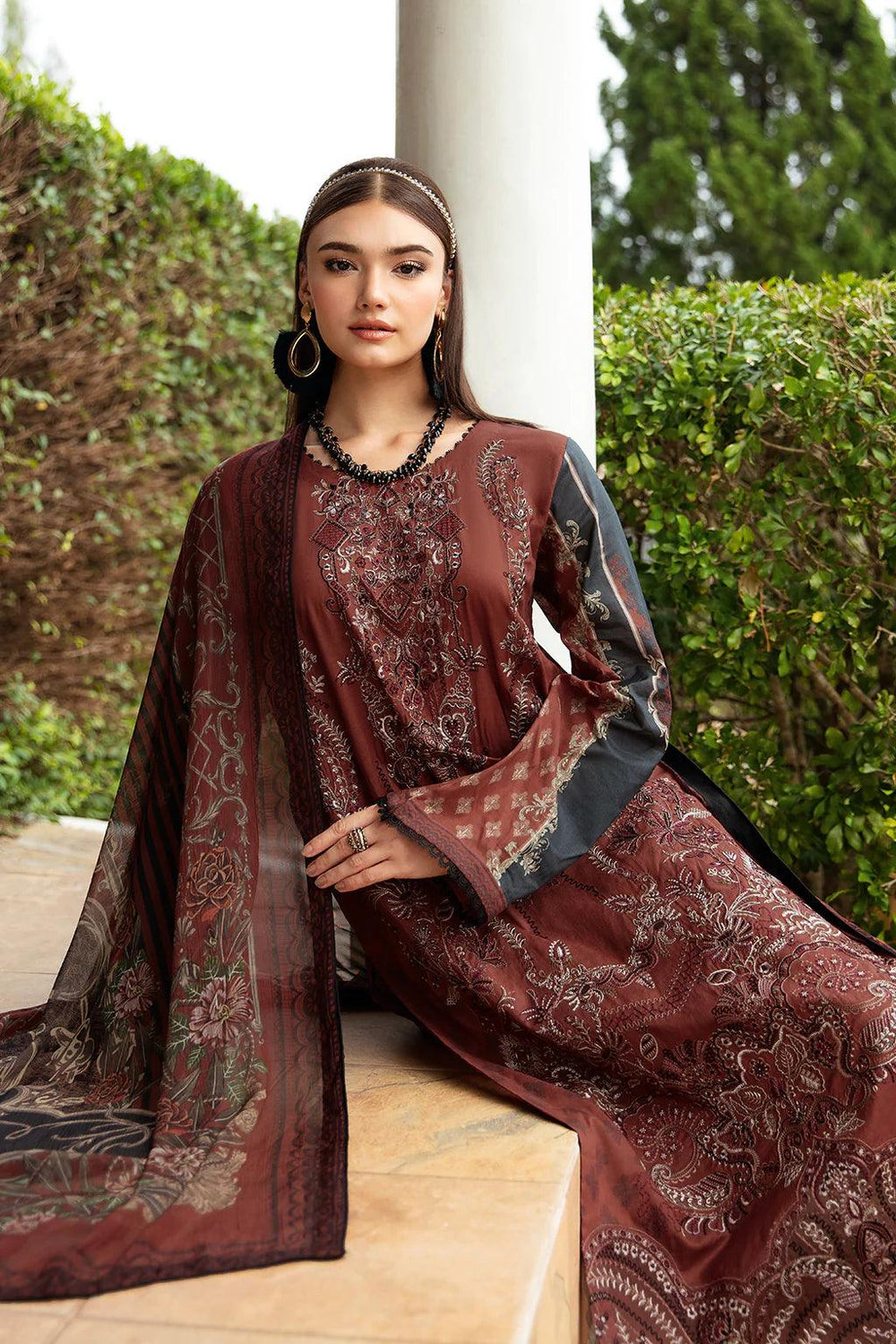 Ramsha Lawn L 155 Unstitched - Al Libas Al Asri