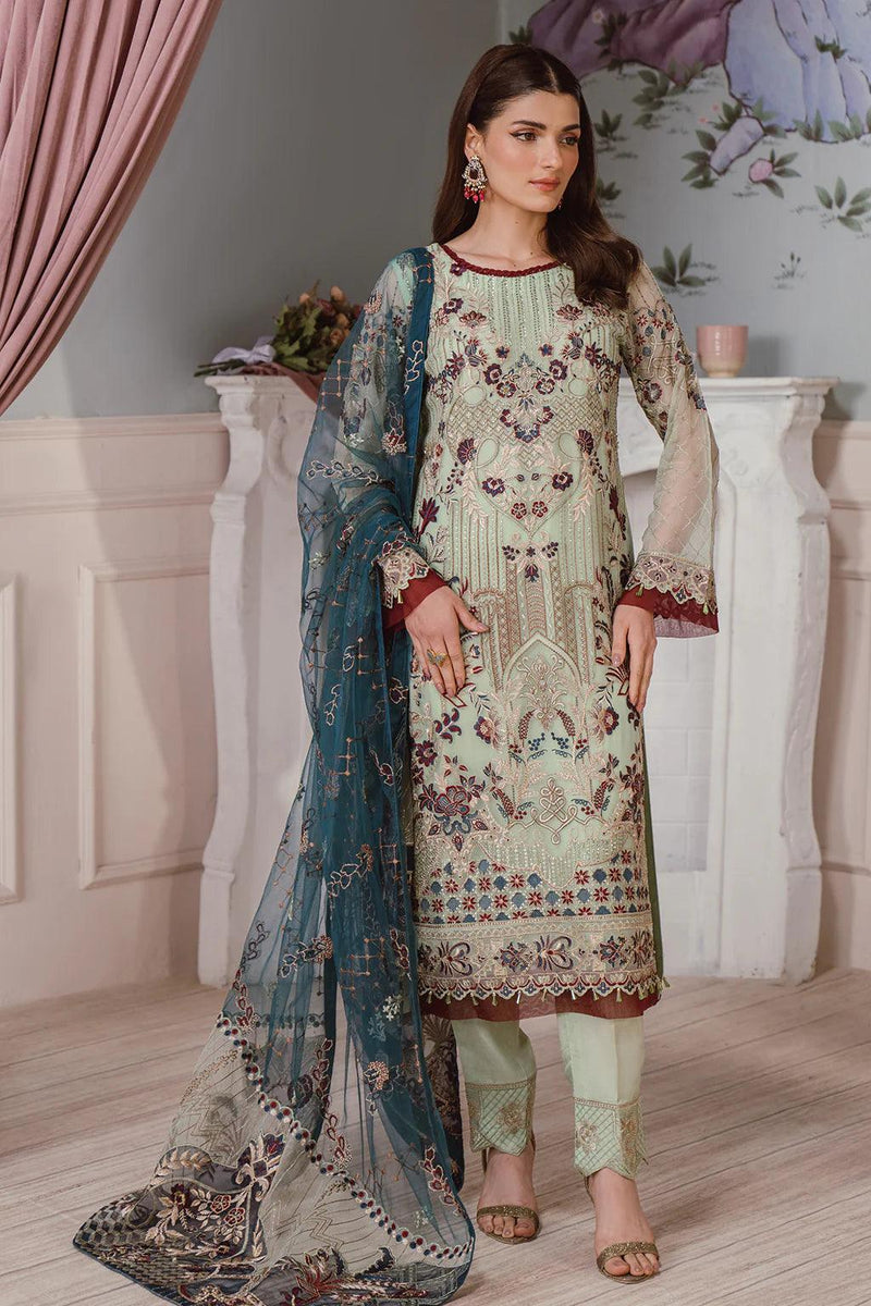 Libas 141 Embroidered Chiffon Ready Made Suit - Al Libas Al Asri