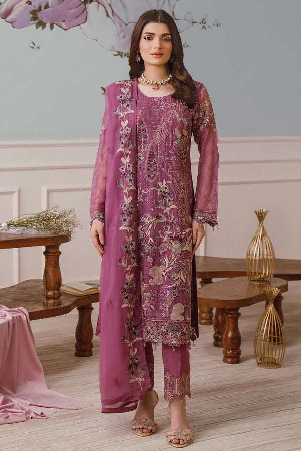 Libas 143 Embroidered Chiffon Ready Made Suit