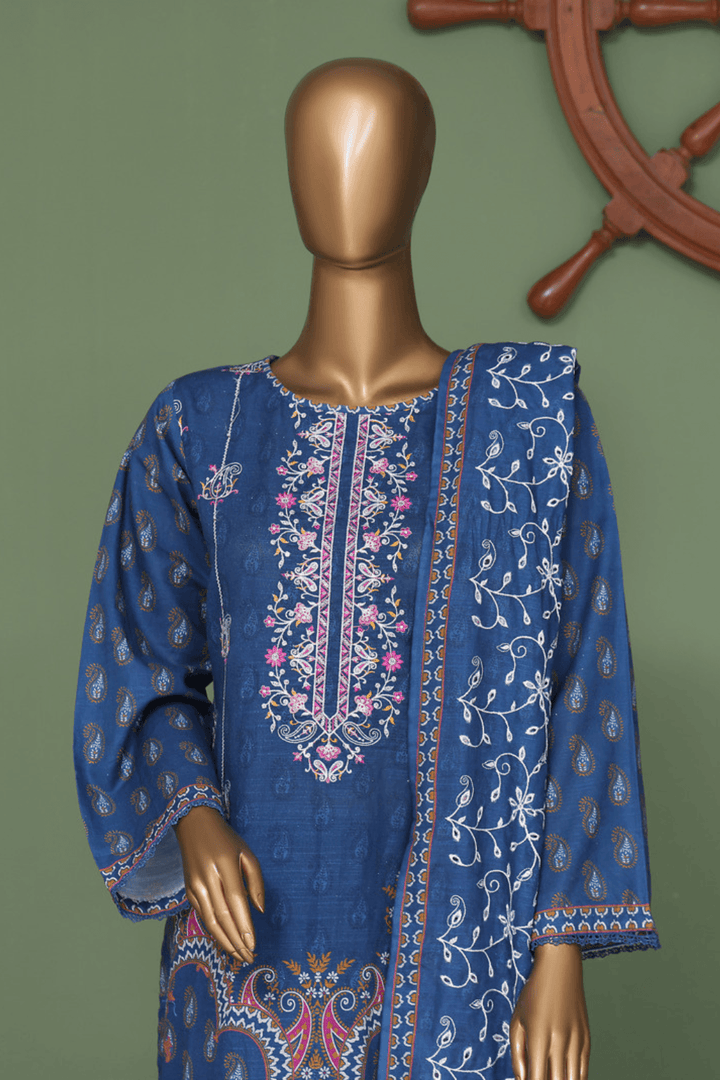 Libas Khaddar Embroidered Ready Made 409 - Al Libas Al Asri