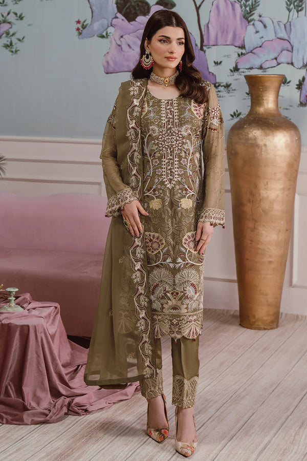 Libas 144 Embroidered Chiffon Ready Made Suit