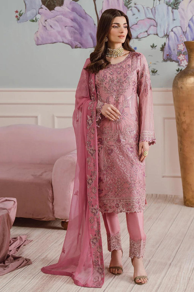 Libas 145 Embroidered Chiffon Ready Made Suit - Al Libas Al Asri
