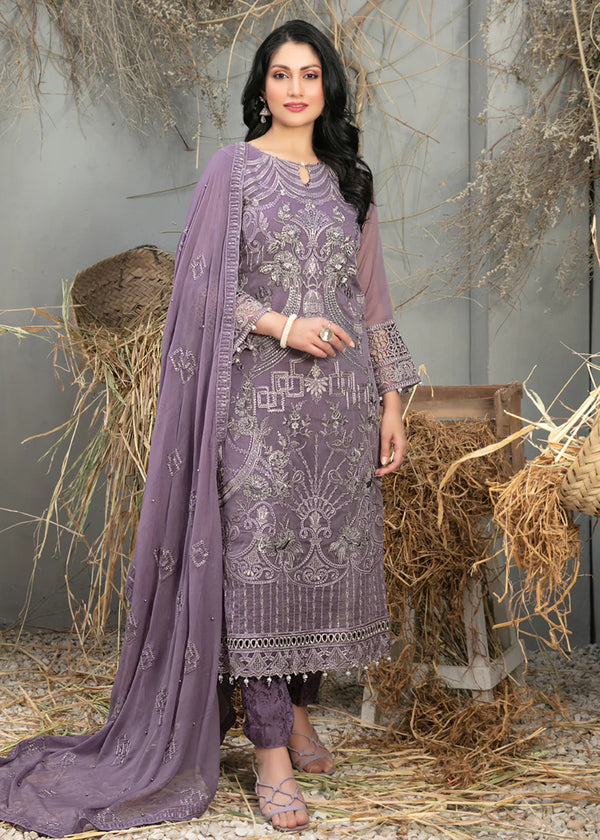 Z-240 Embroidered Chiffon Ready Made