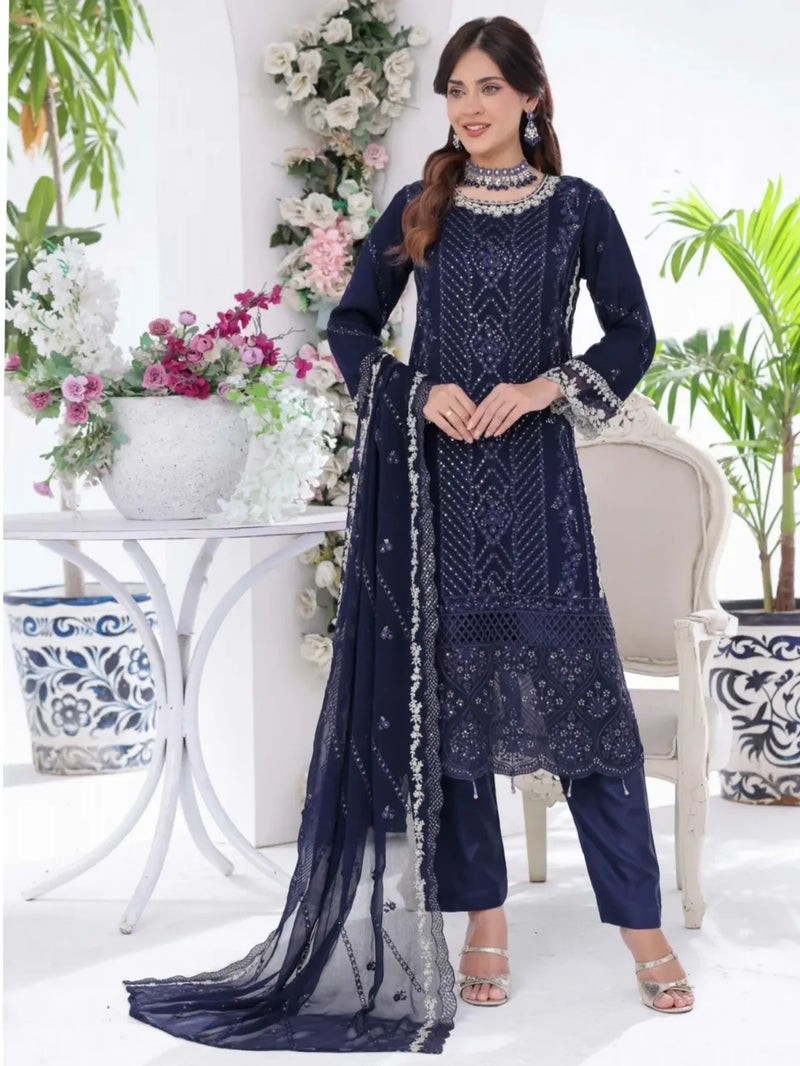 LIbas Eid New Arrivals Unstitched Chiffon 1309