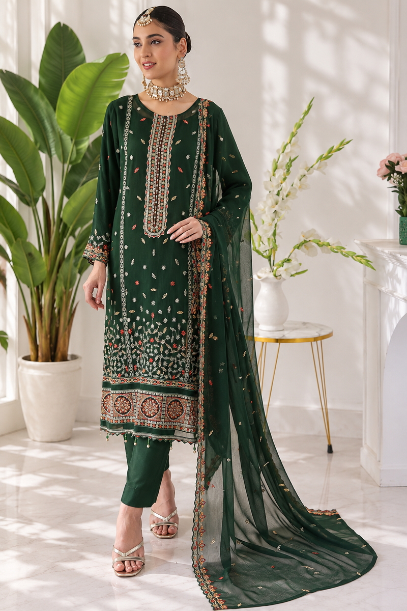 I-LIbas New Arrivals Unstitched Chiffon 1142