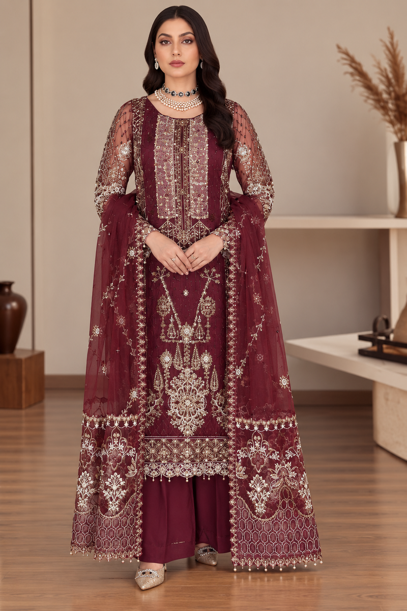 I-LIbas New Arrivals Unstitched Organza 1185