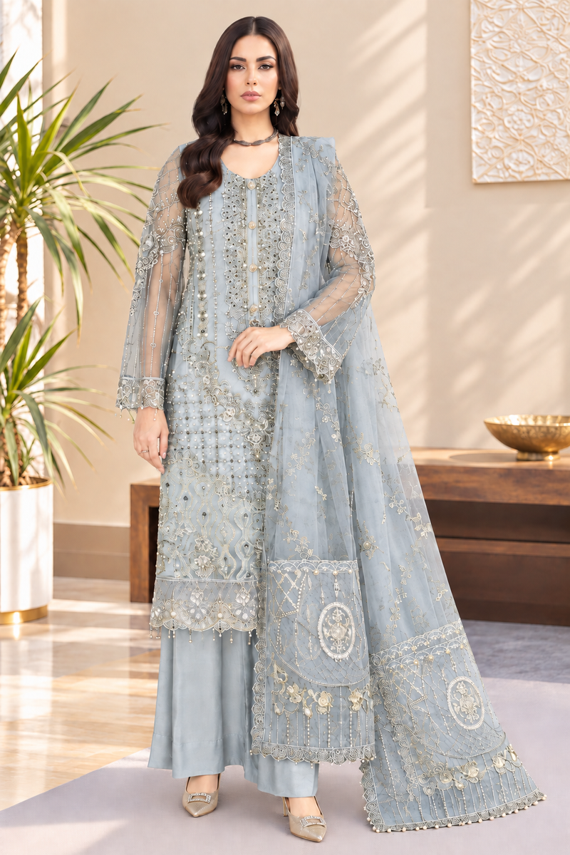 I-LIbas New Arrivals Unstitched Organza 1187