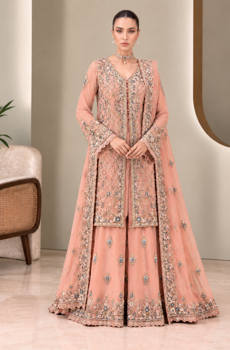 Libas Chiffon Hand Made Shara Ready Made 105