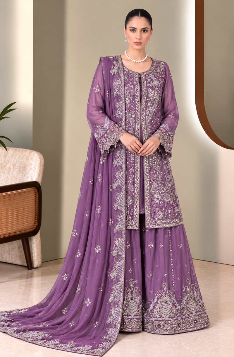 Libas Chiffon Hand Made Shara Ready Made 107