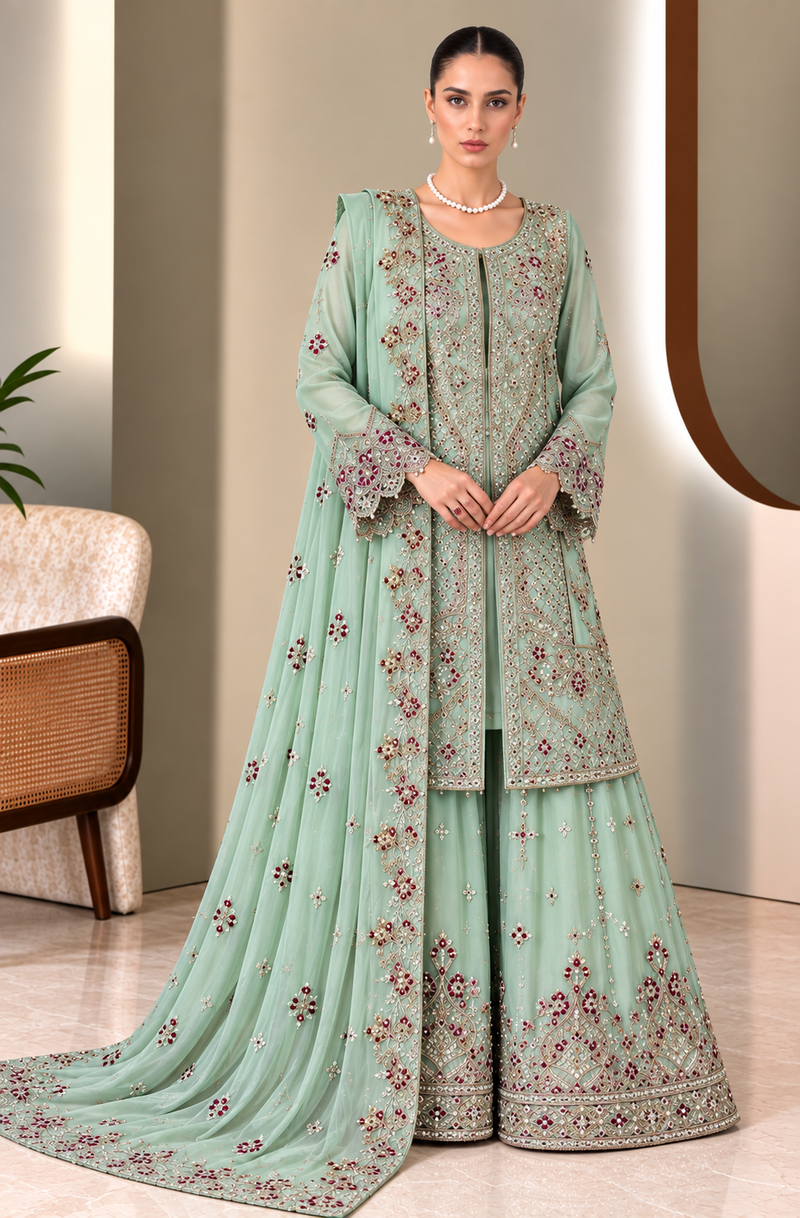 Libas Chiffon Hand Made Shara Ready Made 109