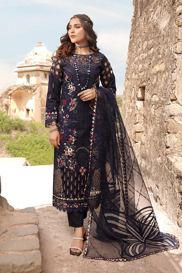 L-128 Embroidered Lawn Ready Made