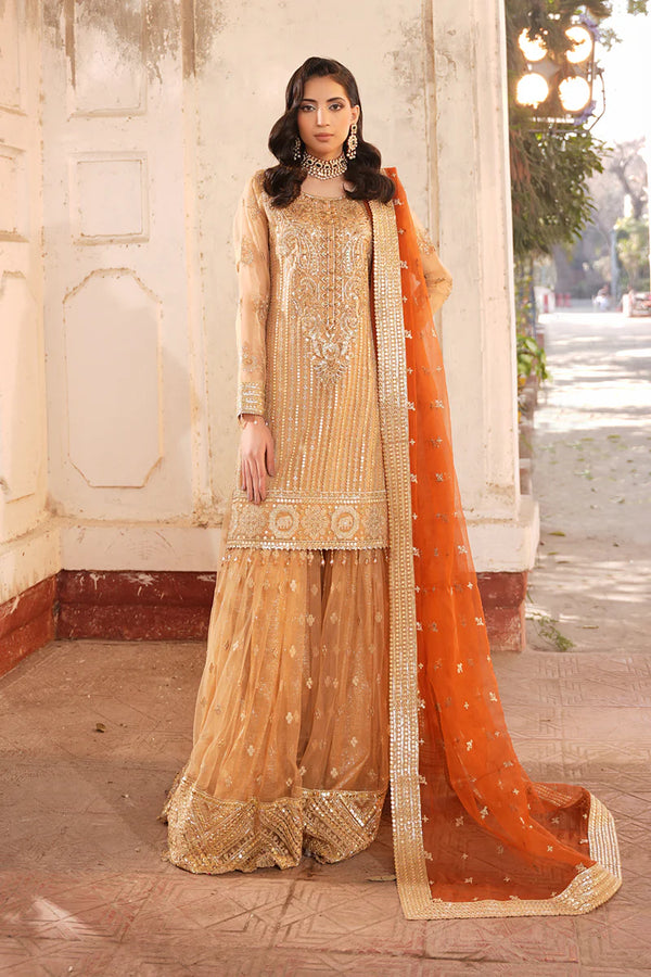 Libas New Arrivals Organza Full Lining Heavy Embroidered 1001