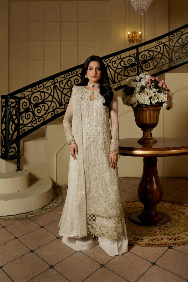 Libas Chiffon Heavy Embroidered Ready Made 2001