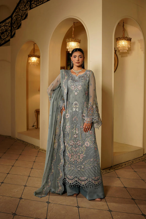 Libas Chiffon Heavy Embroidered Ready Made 2005
