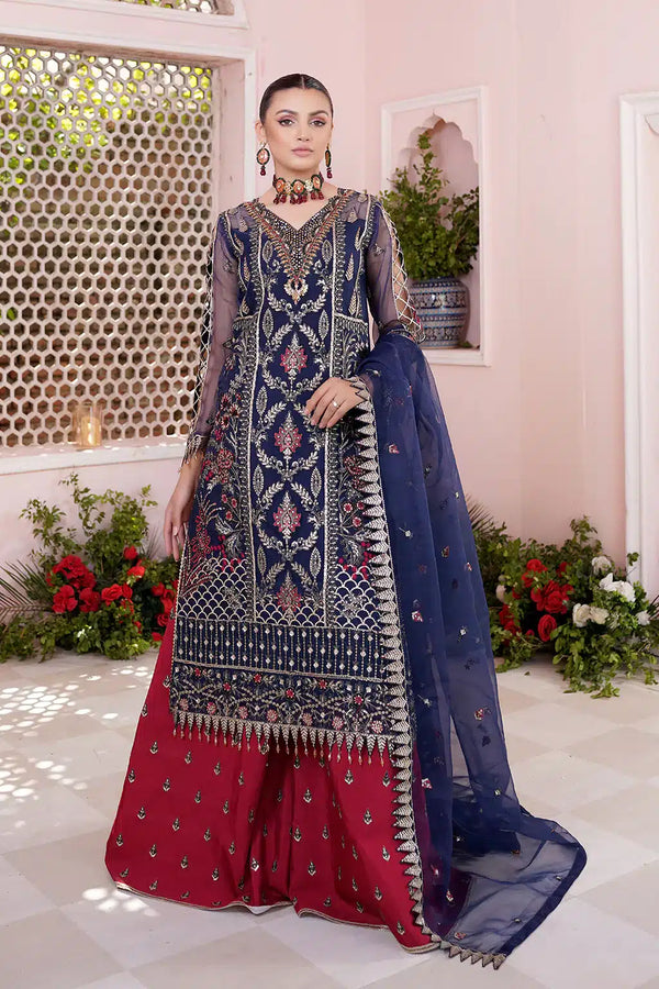 Libas Embroidered Organza Ready Made 46