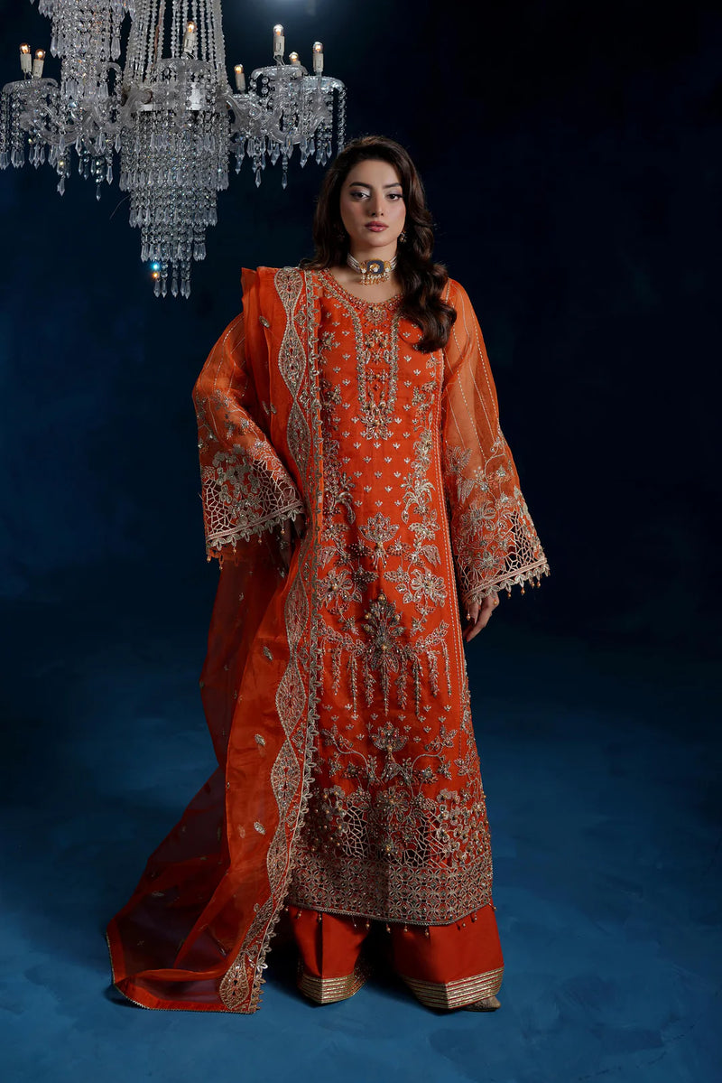 L-7001 EID New Arrivals Organza Hand Made With Full Lining