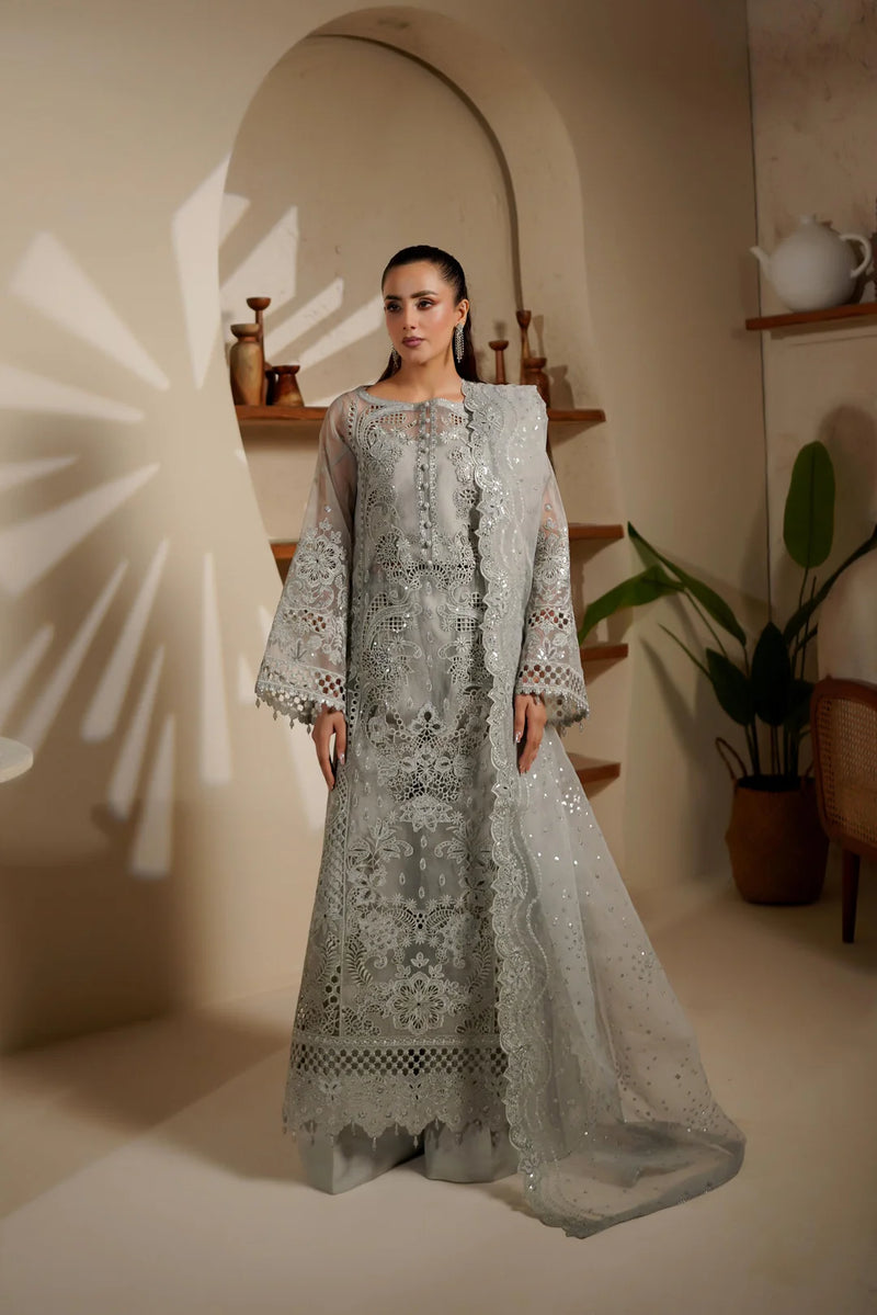 L-4005 New Arrivals Organza With Full Lining