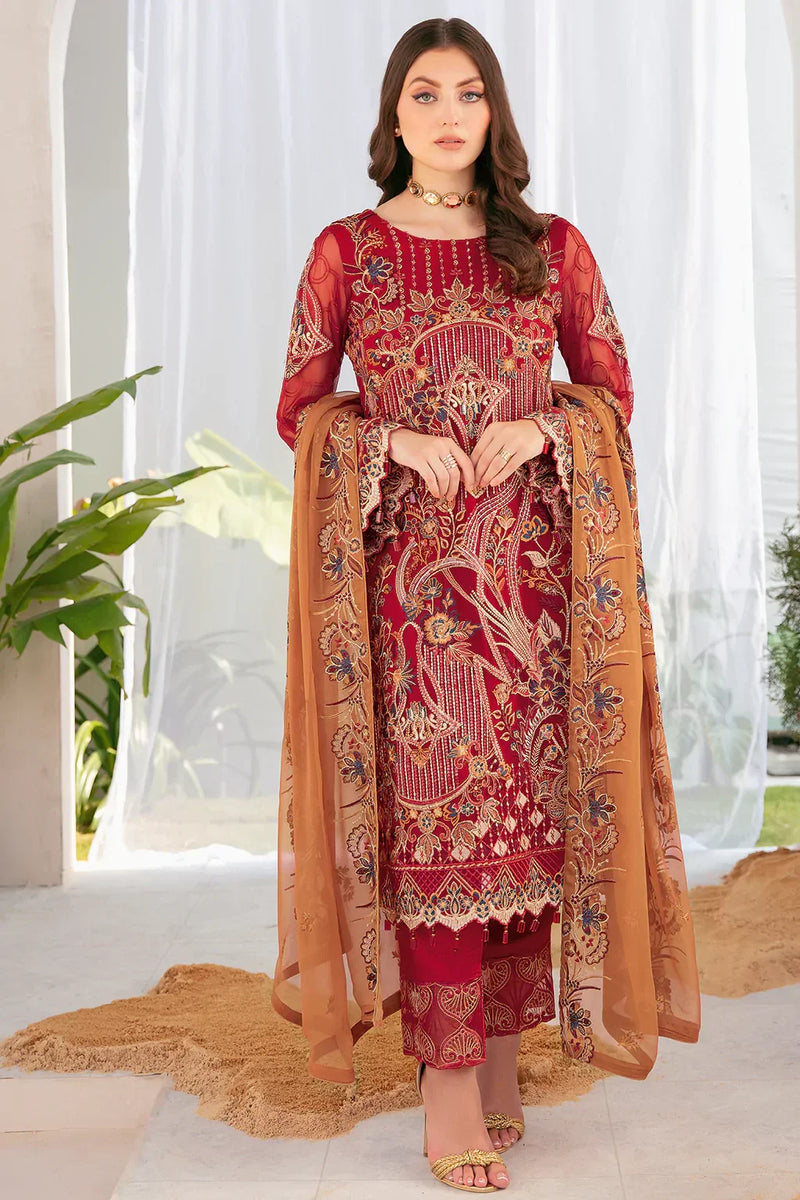 Libas Offer 108 Party Wear Chiffon Ready Made Suit