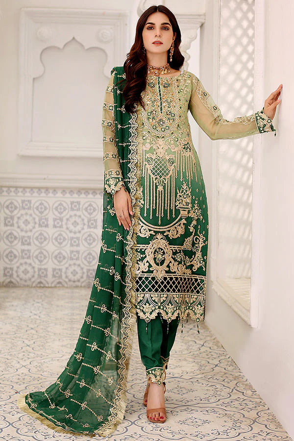 Libas Embroidered Organza Ready Made 64