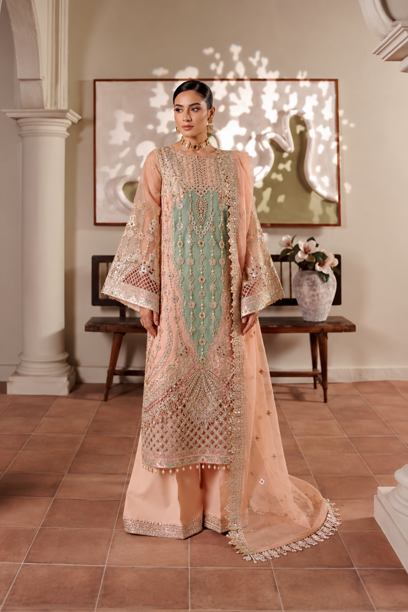 L-5012 New Arrivals Organza Hand Made With Full Lining
